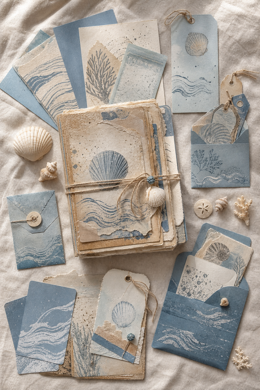 Preview of Seaside Junk Journal Kit
