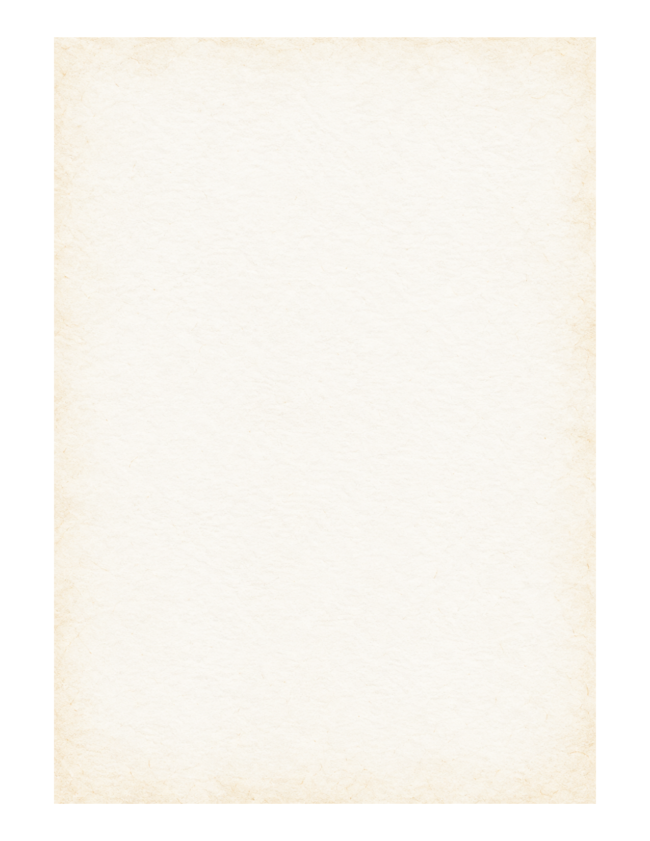 Actual pale warm vintage stationery sheet with a clear center and subtle aged edges: full Letter PDF preview